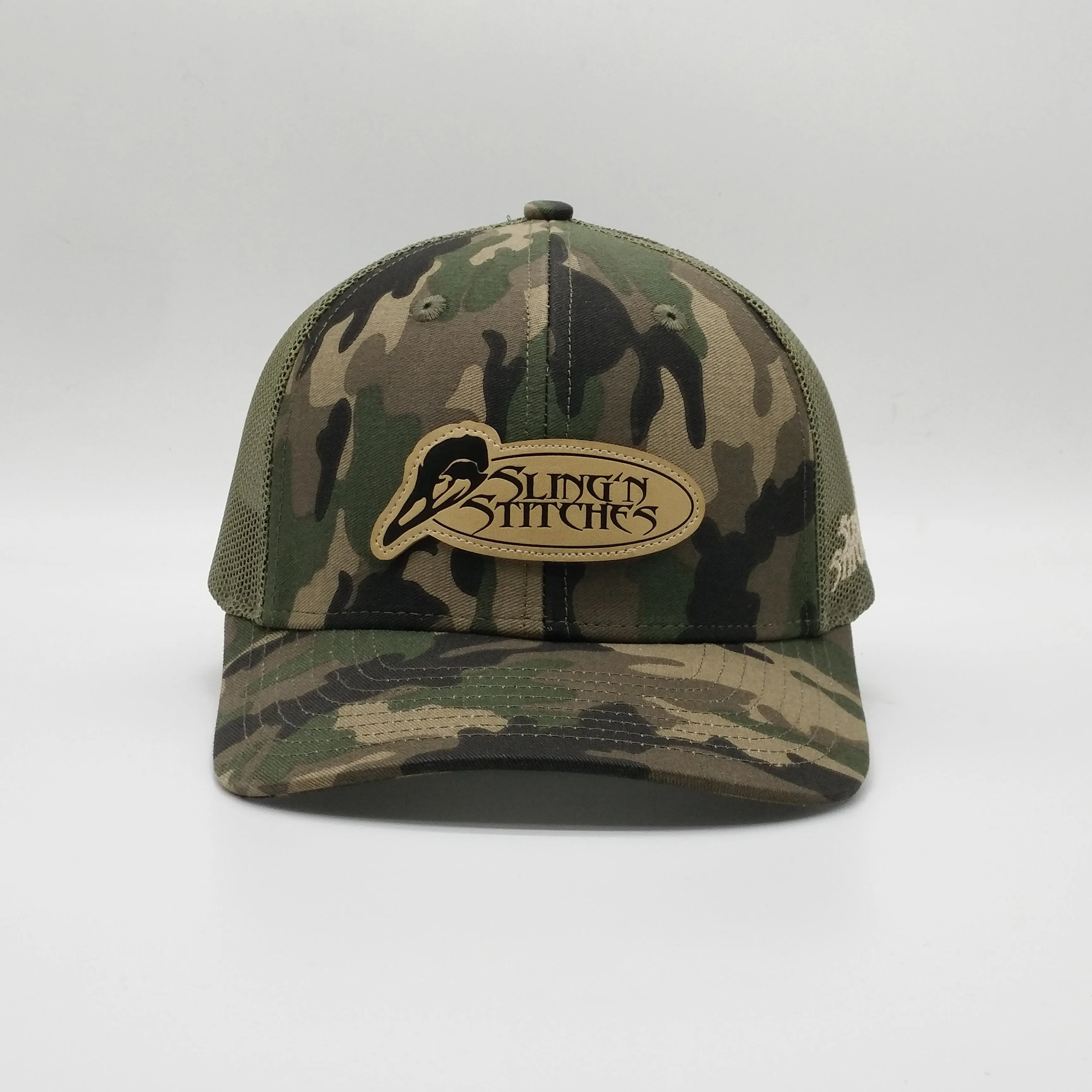Woodland Camo Turkey logo patch snapback